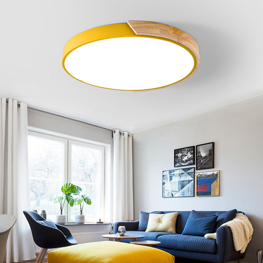 Colorful Simple LED Round Ceiling Lights