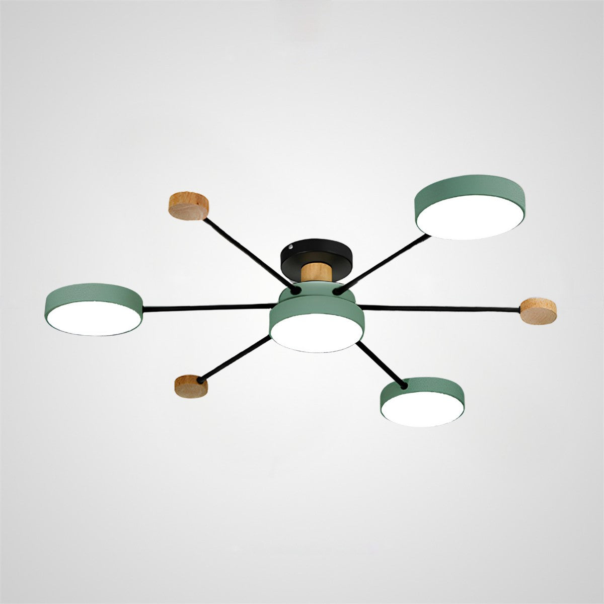 Modern Semi Flush Mounted LED Ceiling Lights for Living Room