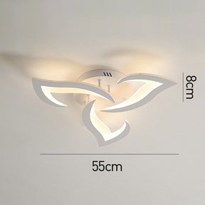 Contemporary Flower Shape Iron LED Ceiling Light For Living Room
