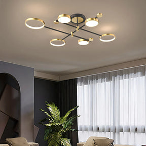 Modern Rings LED Living Room Ceiling Light