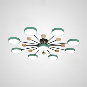 Modern Semi Flush Mounted LED Ceiling Lights for Living Room