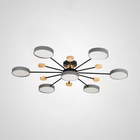 Modern Semi Flush Mounted LED Ceiling Lights for Living Room