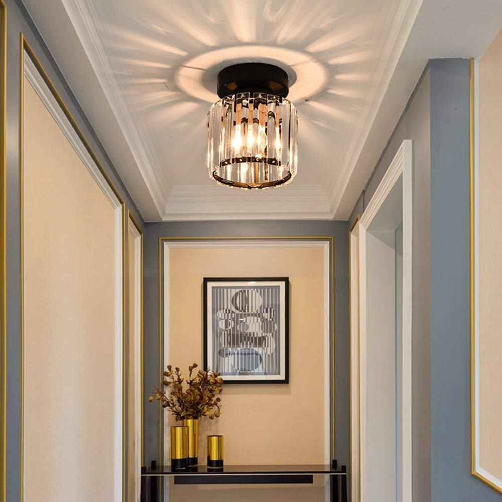 Modern 1-Light Hallway Flush Mount Ceiling Light