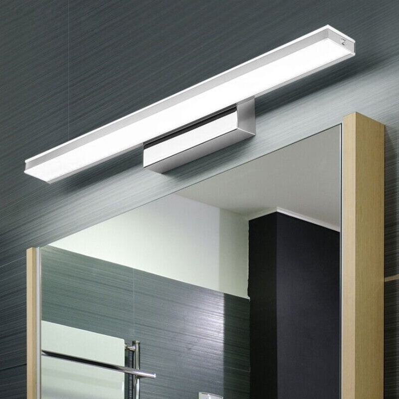 Contemporary Simple Metal Mirror Bathroom Wall Lighting