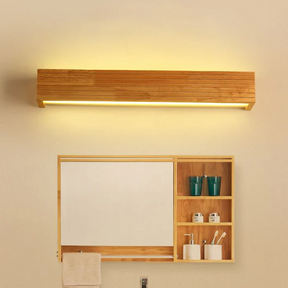 Wood Simple Bathroom Mirror Wall Lights