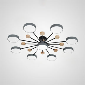 Modern Semi Flush Mounted LED Ceiling Lights for Living Room