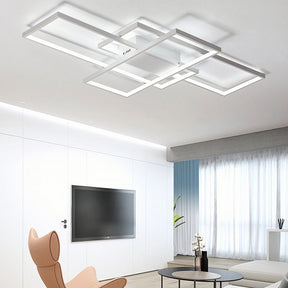 Modern Geometric Aluminum LED Ceiling Lights For Living Room