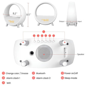 Smart Sleep Alarm Clock with Wireless Charging