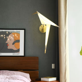 Origami Crane Bionic Wall Lamp