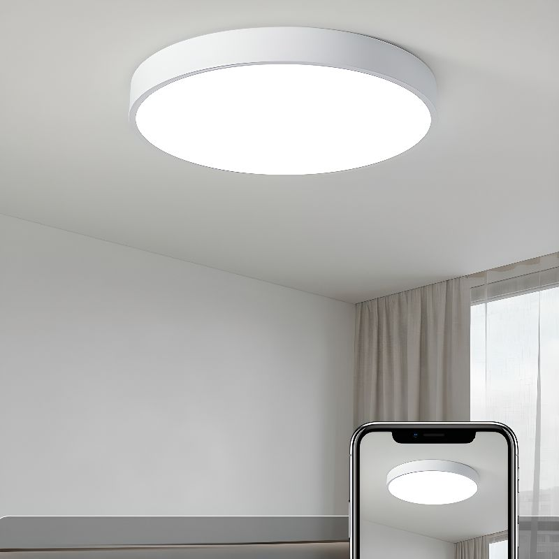 Ronde LED plafondlampen met inbouwmontage