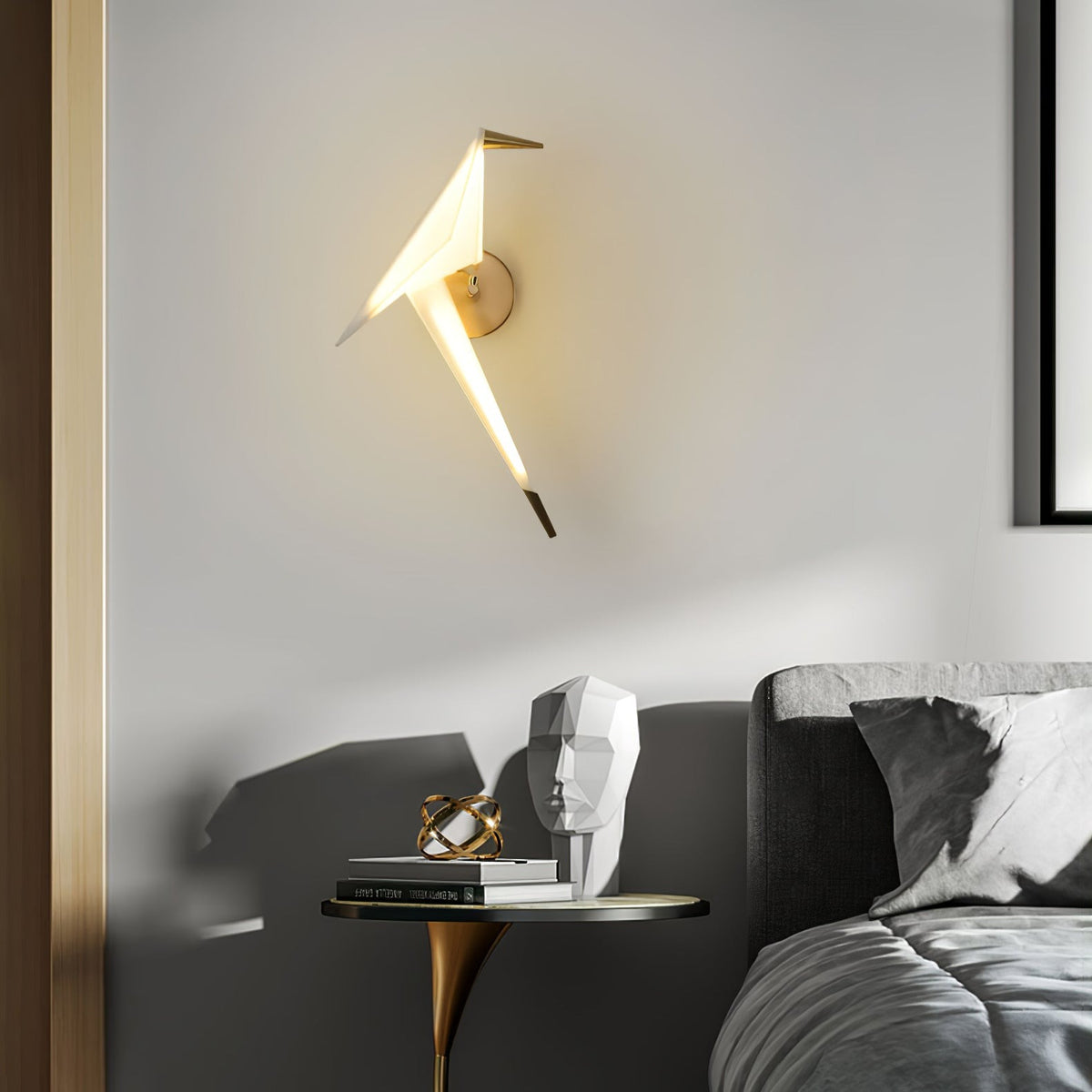 Origami Crane Bionic Wall Lamp