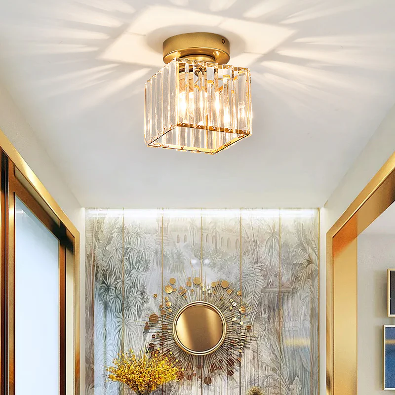 Modern 1-Light Hallway Flush Mount Ceiling Light