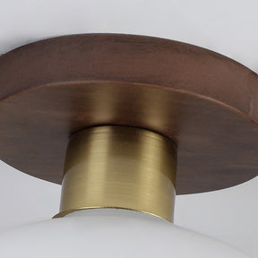 Nordic Walnut Minimalist Hallway Ceiling Light