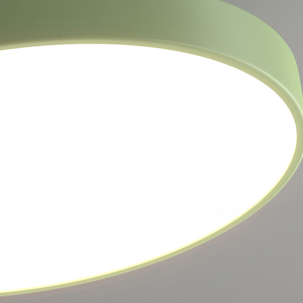 Modern Concise Circular LED Semi Flush Mount Ceiling Light