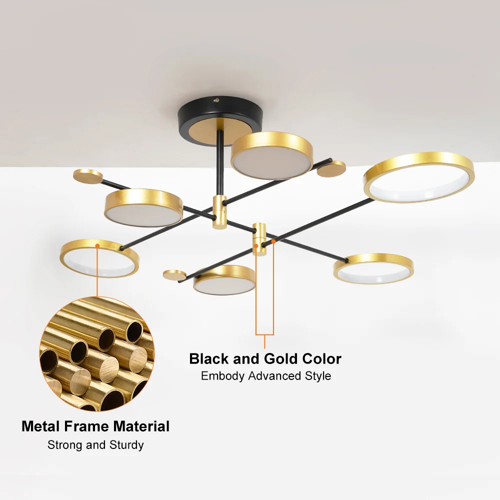 Modern Rings LED Living Room Ceiling Light