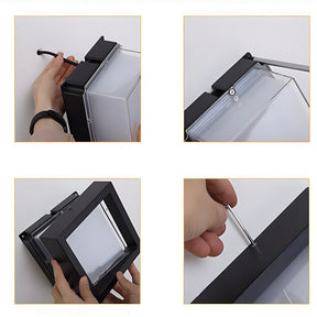 IP68 Outdoor Flush Mount  Black Patio Ceiling Light