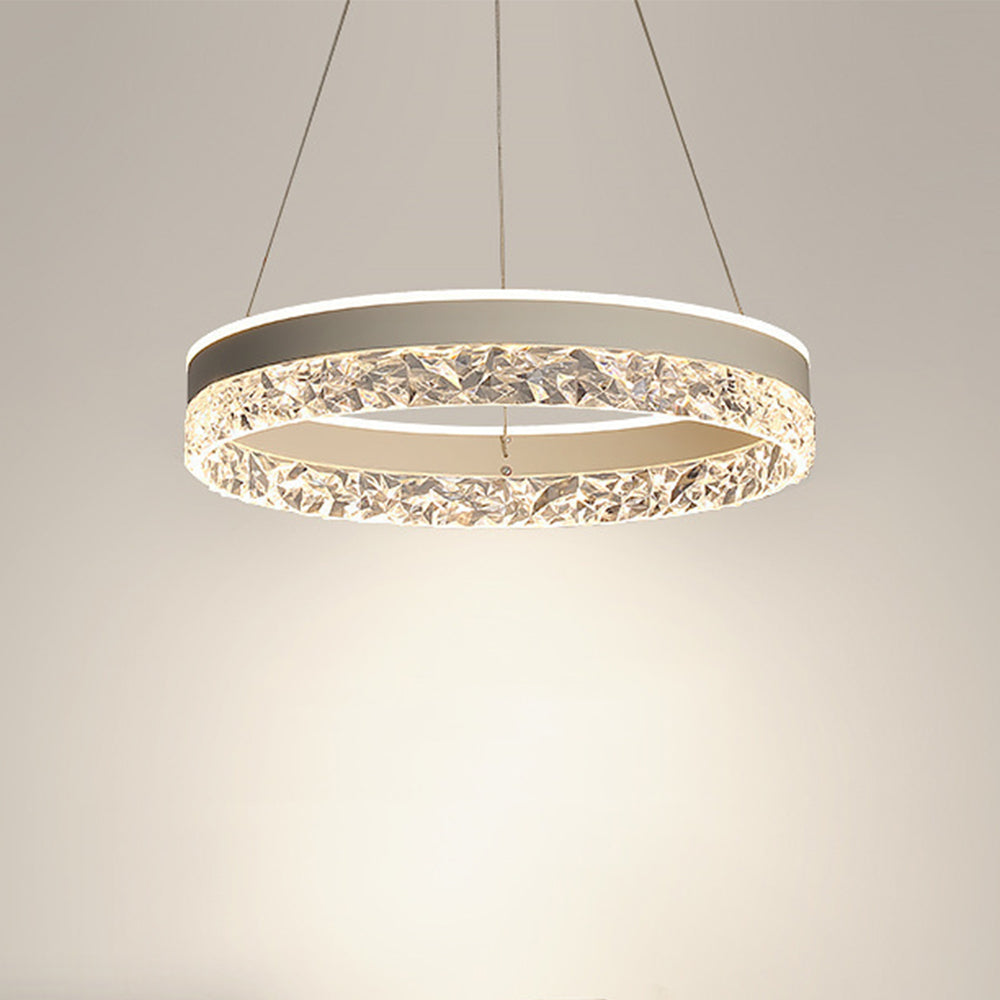 Light Luxury Circular Led Chandeliers -Homdiy