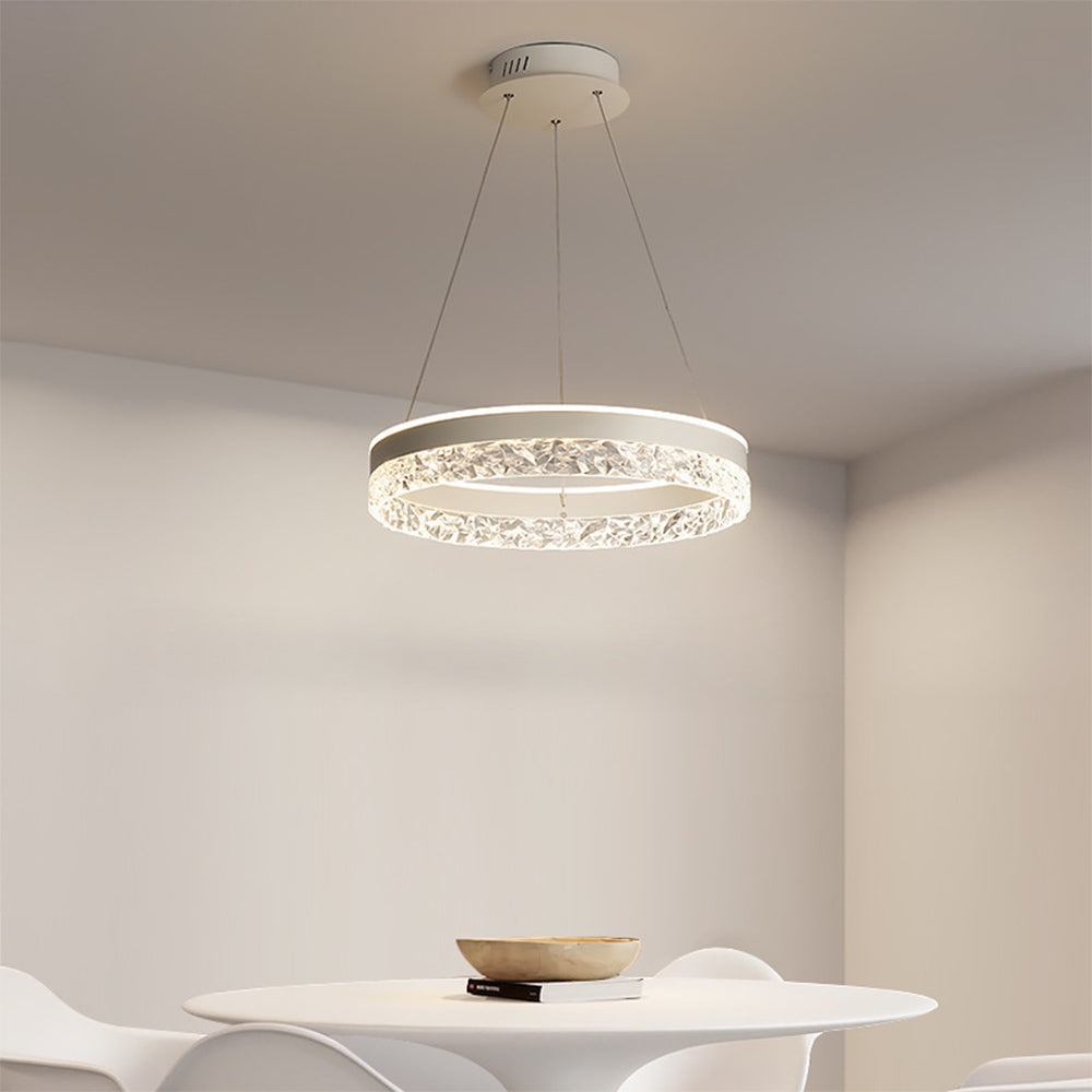 Light Luxury Circular Led Chandeliers -Homdiy