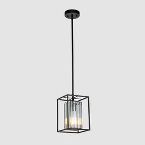 Contemporary Industrial Glass Pendant Light For Dining Room