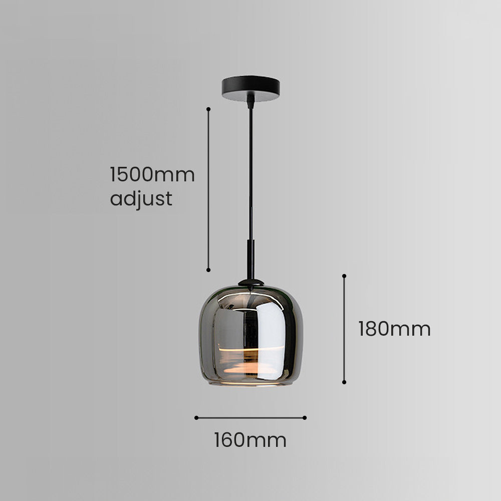 Simple Multi-Head Designer Grey Nordic Kitchen Pendant Light