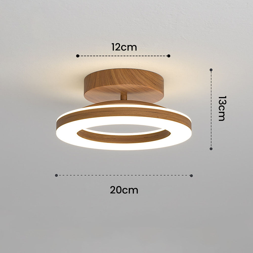 Ronde LED-plafondlamp van acryl voor halingang 