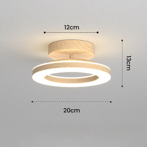 Ronde LED-plafondlamp van acryl voor halingang 