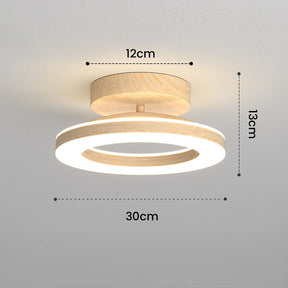 Ronde LED-plafondlamp van acryl voor halingang 