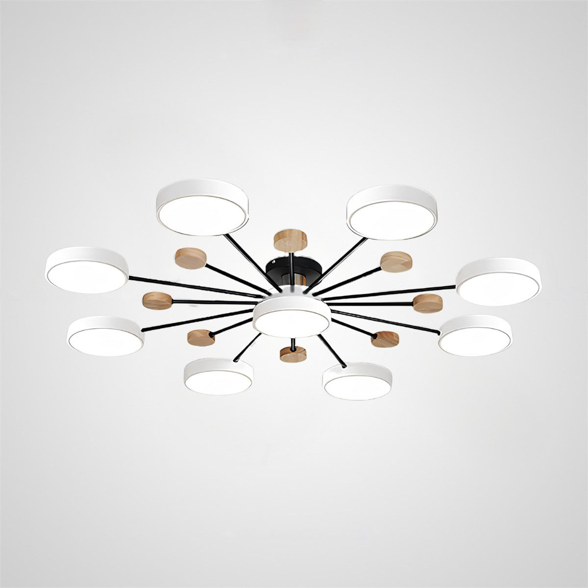 Modern Semi Flush Mounted LED Ceiling Lights for Living Room