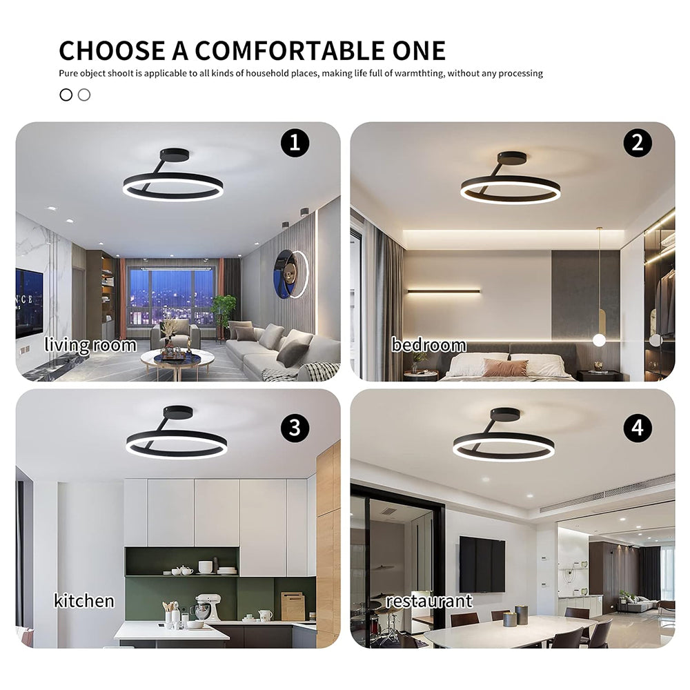 Nordic Minimalist Metal LED Ceiling Light For Livingroom