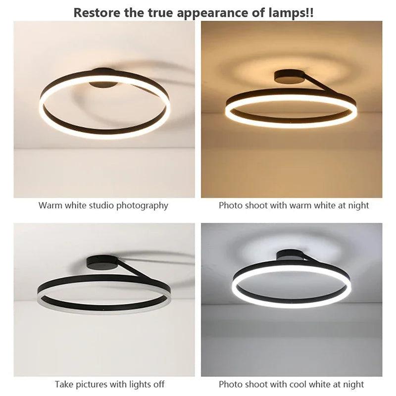 Nordic Minimalist Metal LED Ceiling Light For Livingroom