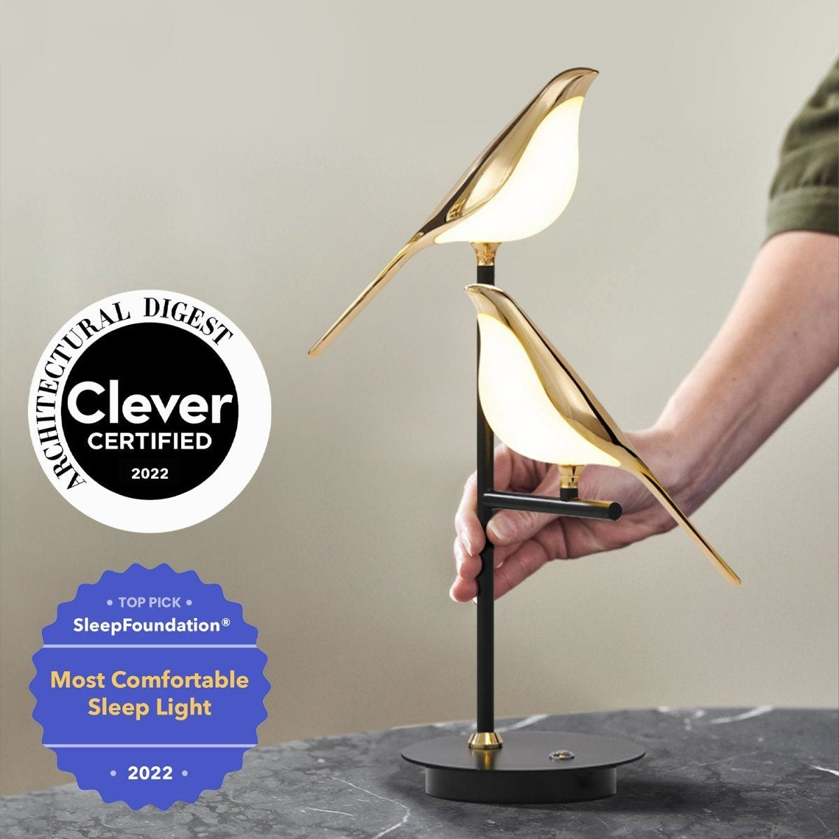 Golden Creative Magpie Table Lamp