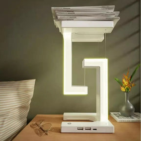 Modern LED Floating Table Lamp with Wireless Charging