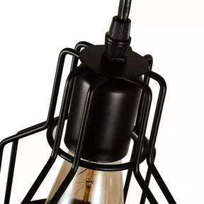 Black Iron  Multi-Bulbs Vintage Island Light For Dining Room