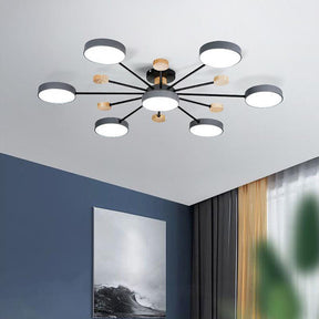 Modern Semi Flush Mounted LED Ceiling Lights for Living Room