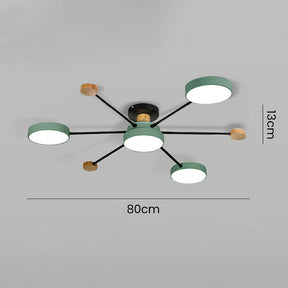 Modern Semi Flush Mounted LED Ceiling Lights for Living Room