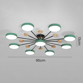 Modern Semi Flush Mounted LED Ceiling Lights for Living Room