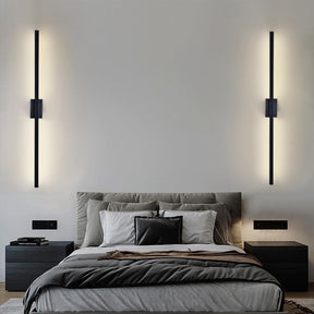 Industrial Minimalist Long LED Iron Wall Lights For Living Room